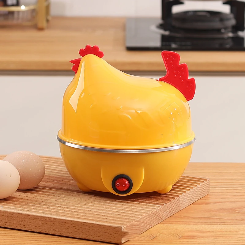 Egg Cooker Multifunctional Household Mini Cute Cartoon Hen Shape Electric Egg Cooker Egg Boiler Steamer double layer egg steamer