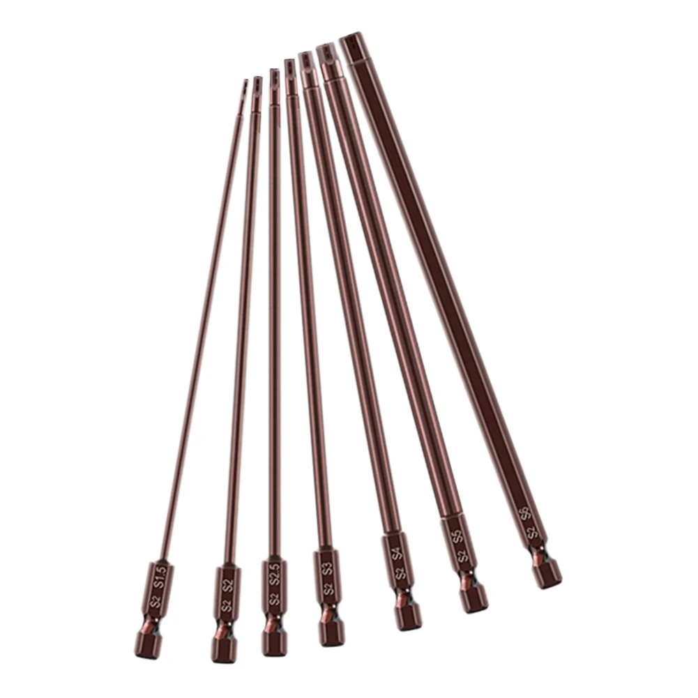 Screwdriver Bits Magnetic Hex Head H1 5 H6 Electric Screwdriver Hex High quality Magnetic Tips 150mm Alloy Steel