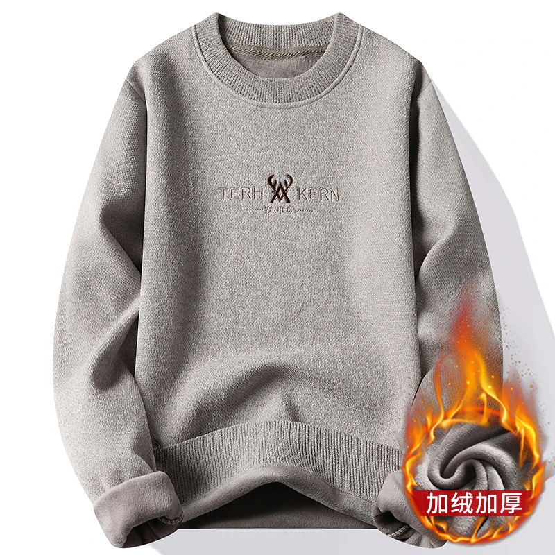 Sweater For Men Men's Clothing Streetwear Male Pullovers Spring Fashion Autumn Men's Sweat-shirt Knit Casual Hombre Warm Solid