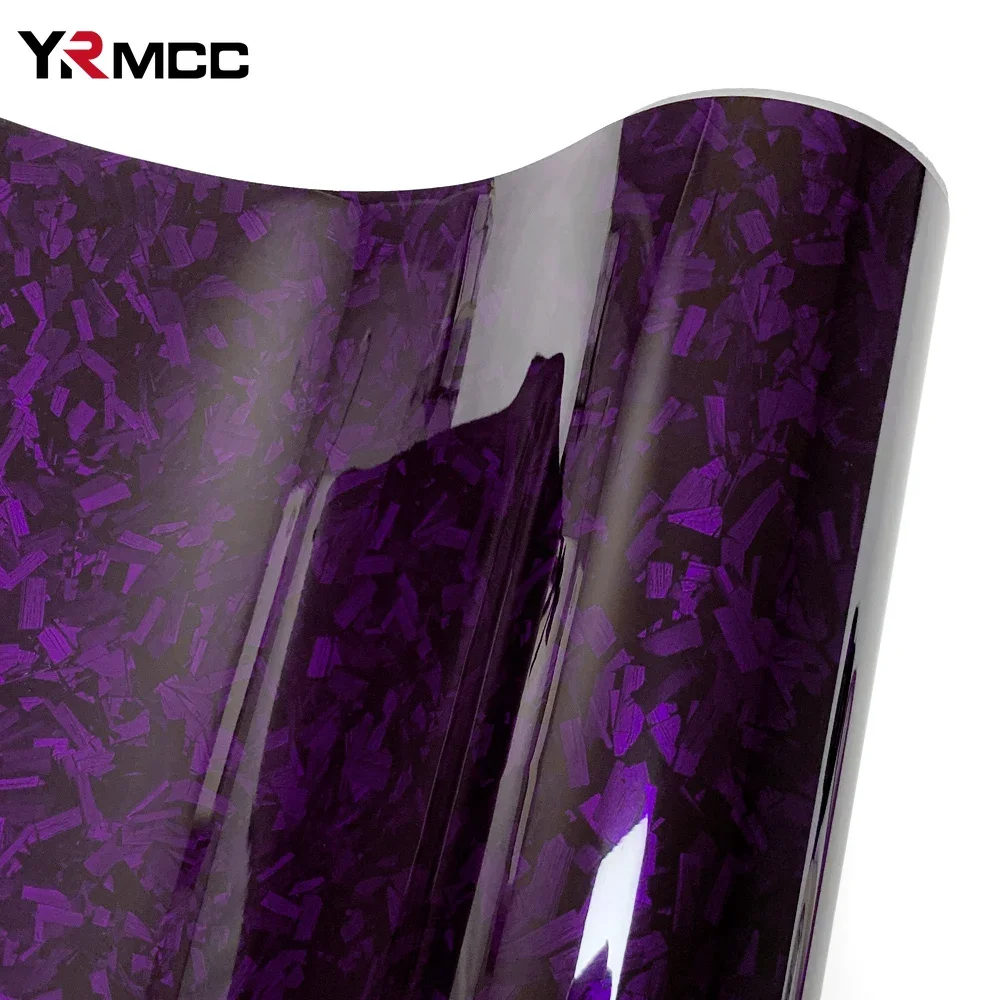 Carbon Fiber Car Stickers Purple Crystal Vinyl Film Forged Carbon Fiber Wrapping Vinyl Auto Tuning Covers for Car Accessories