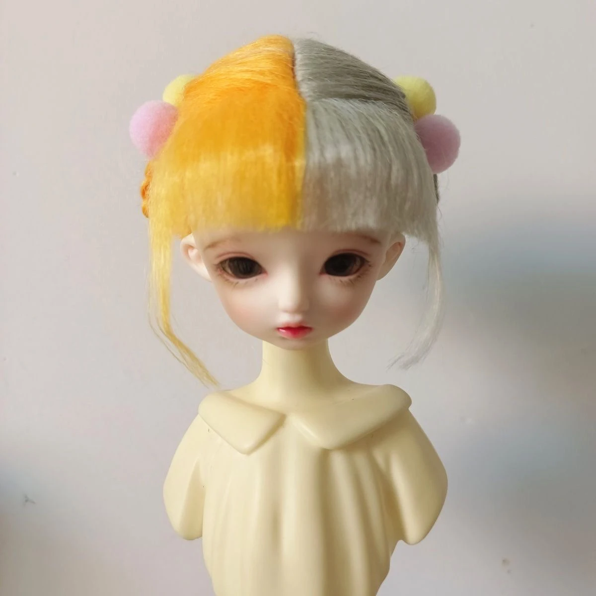 

Кукольные волосы 1/6 BJD, парик для укладки 1/4, разные цвета, бесплатная доставка, 1 шт.