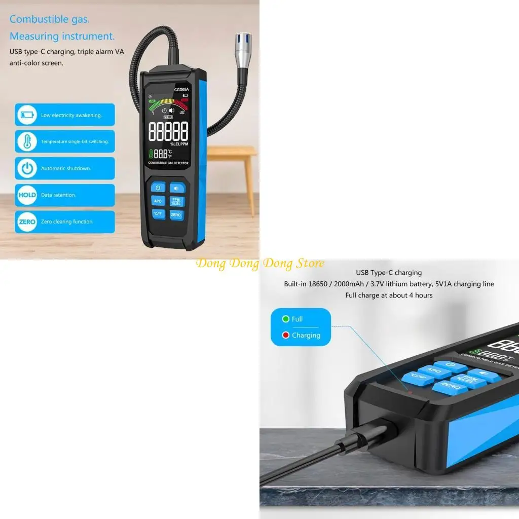 

Combustible Gas Propane Methane Sensors Sniffers 50-50000PPM Leak Detector