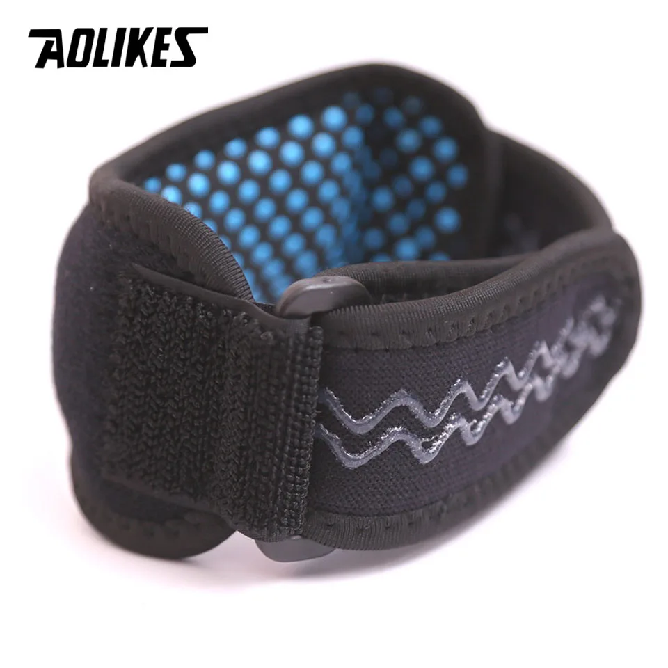 AOLIKES 1PC Patella Knee Strap, Adjustable Knee Brace Patellar Tendon Stabilizer Support Band for Knee Pain Relief, Jumpers Knee images - 6