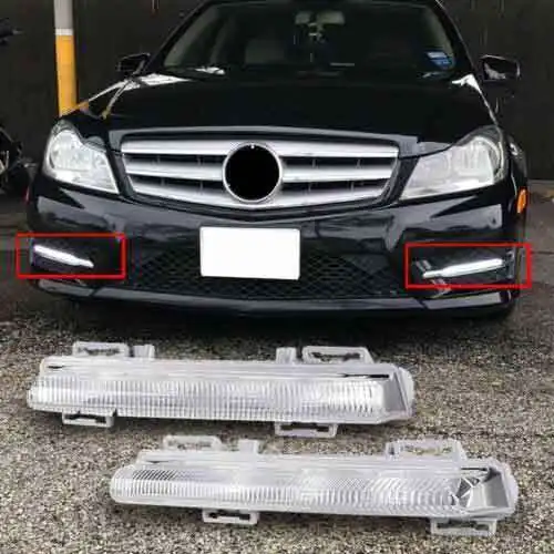 For Mercedes 2007-2014 W204 C-Class C250 C300 C350 LED Daytime Running Light DRL