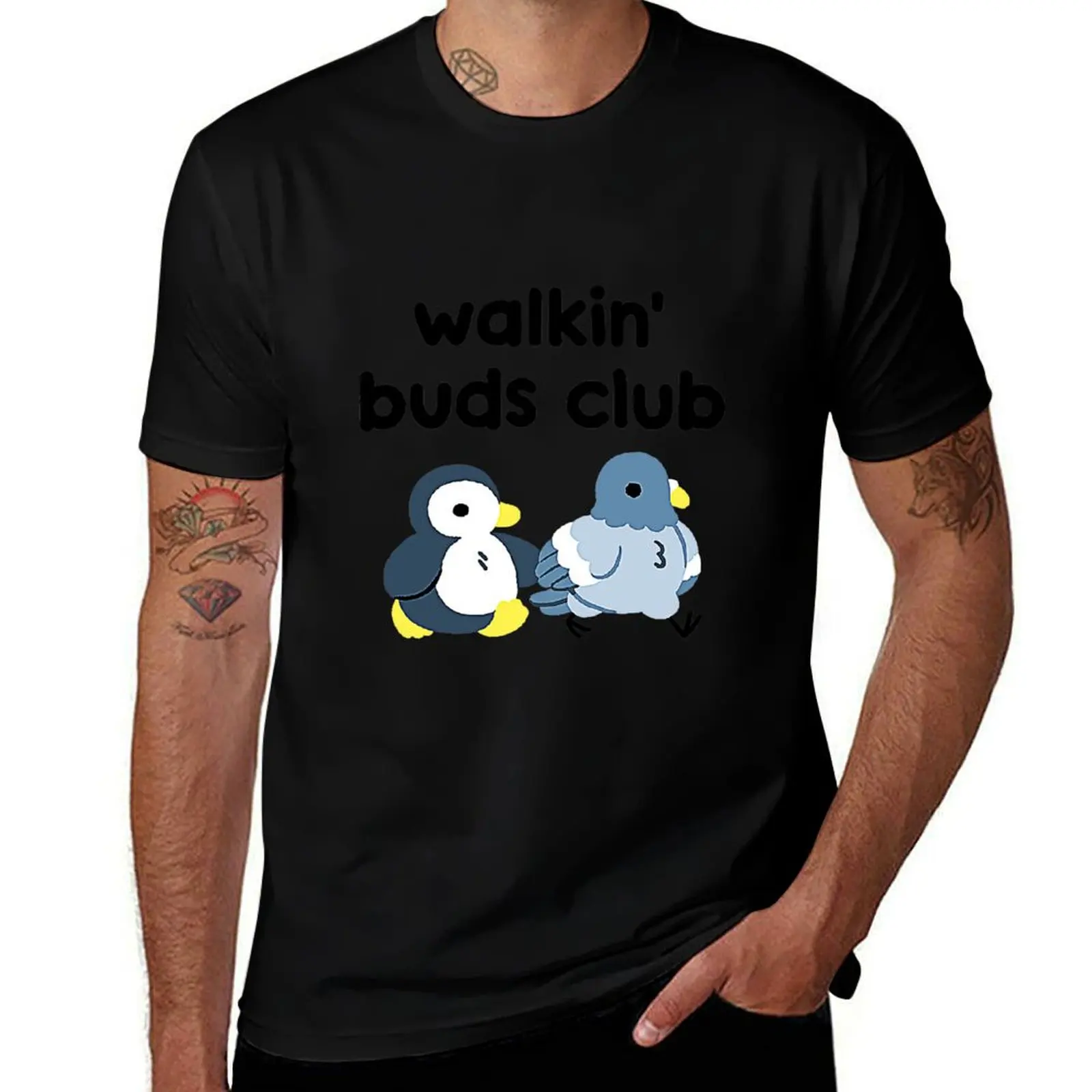 walkin 'buds club t-shirt T-Shirt baggy shirts custom t shirt funny t shirts men