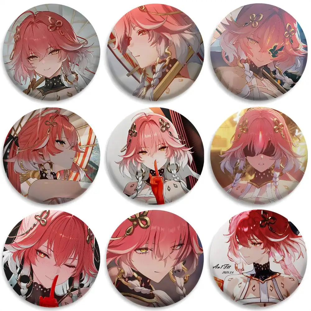 

Changli Wuthering Waves Badges Round Exquisite Badge Brooches Creative Pins For Clothes Hat Backpack Gift Accessories