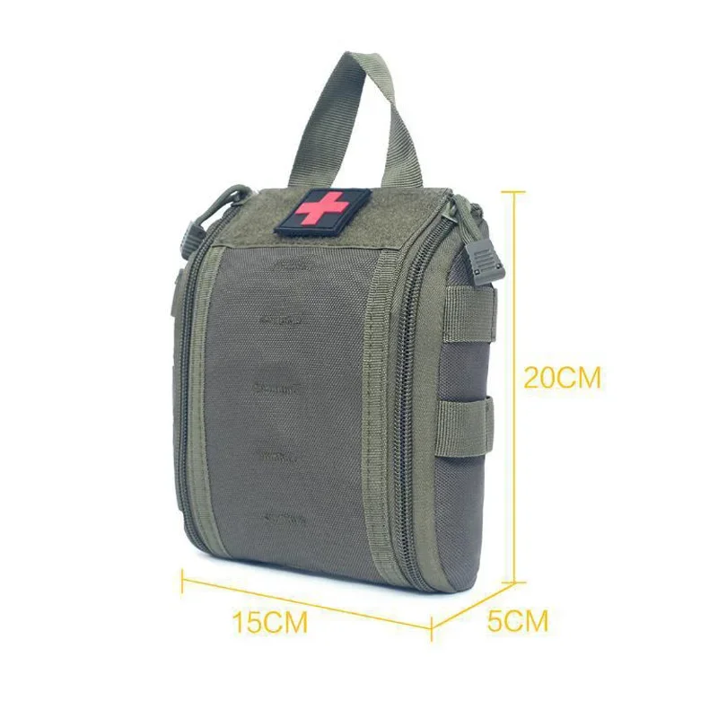 EDC-bolsa médica Molle táctica, Kits de primeros auxilios para coche al aire libre, emergencia, Camping, senderismo, supervivencia, paquete de utilidad EMT, caza