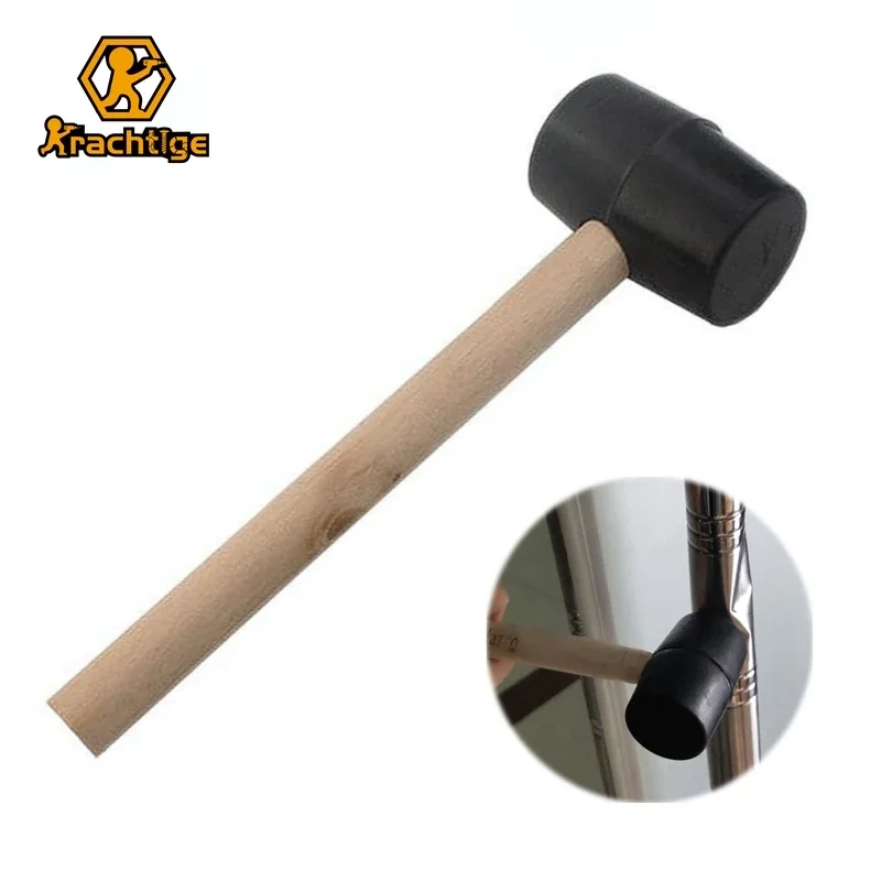 Krachtige 25cm Hammer Handles Thor Hammer Rubber Panel Beating Rubber Hammer Wood Jewelry Tool