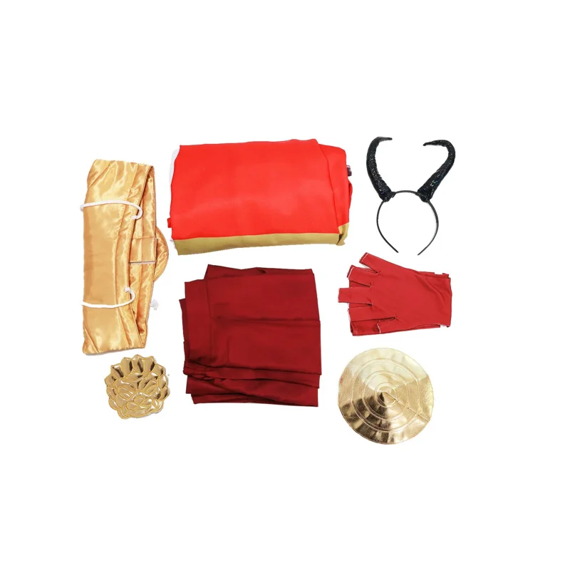 بينيمارو تأثيري أنيمي في ذلك الوقت حصلت على تجسدت كزي الوحل الأحمر موحدة عباءة شعر مستعار هالوين حفلة لعب الأدوار الملابس