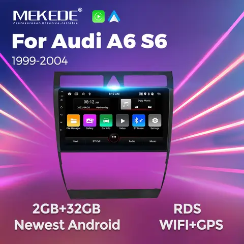 차량용 라디오, 아우디 A6 C5 1997 - 2004 S6 2 1999 - 2004 RS6 1 2002 - 2006 카플레이, 자동 오디오 멀티미디어 비디오 와이파이 GPS 내비게이션 플러그 앤 플레이 2din 자동차 모니터 안드로이드 자동차 멀티미디어 플레이어 지원 블루투스 미러 연결 무선 CarPlay 자동차 라디오 지원 한국 자동차 전자 장치 올인원 안드로이드 반전 모니터