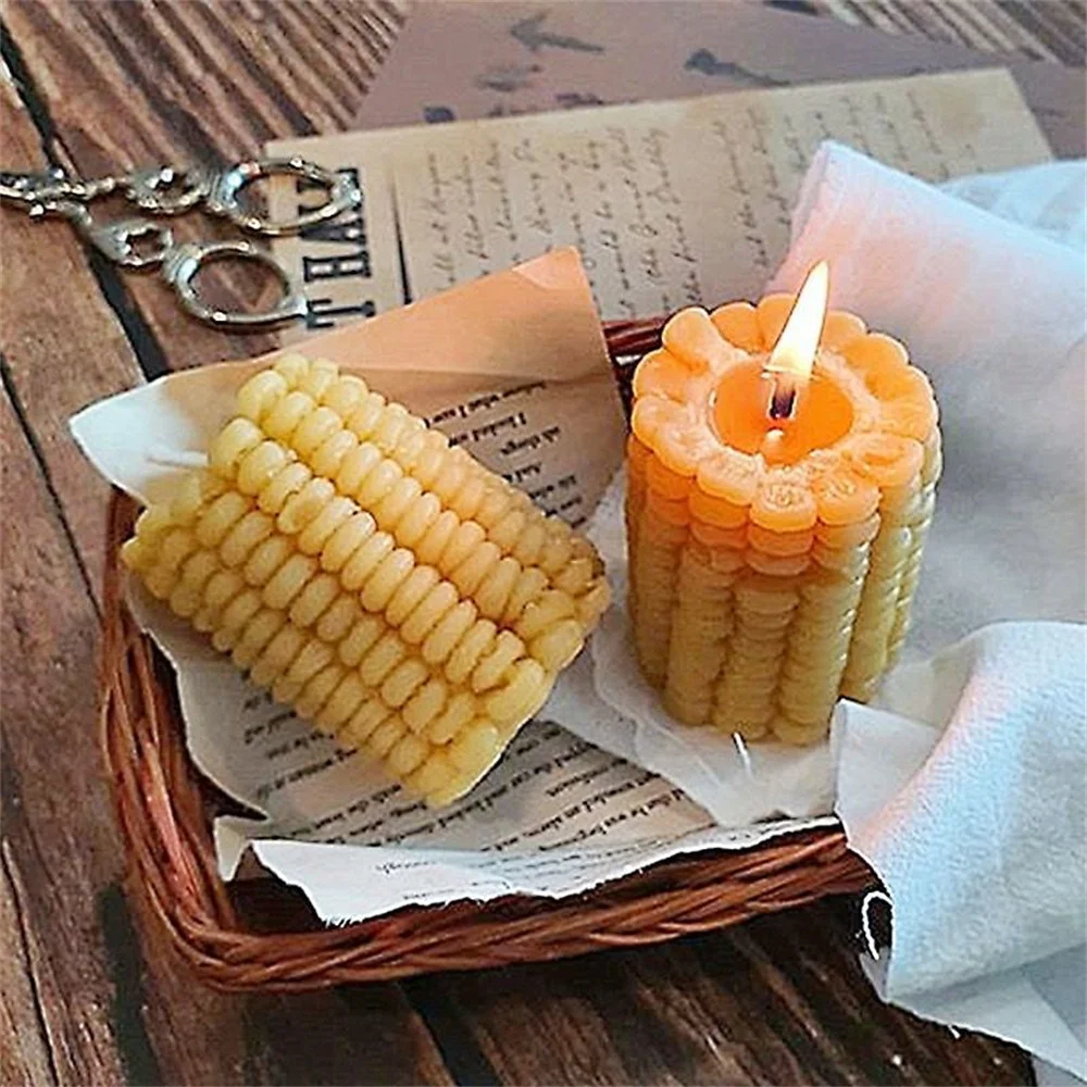 

3D Corn Shape Candle Mold Silicone Mold Cake Soap Mould Maize DIY Handmade Candle Molds Aromatherapy Making Handmade Wax Molds