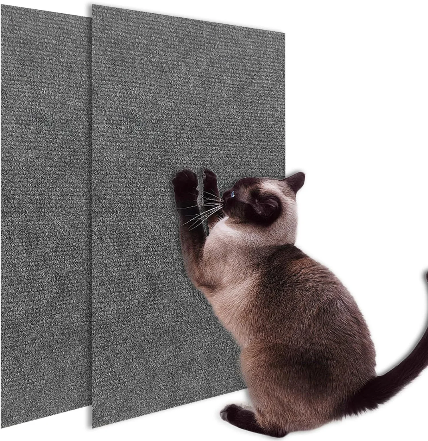 Selbstklebender Teppich für Katzen, Kratzbrett, Wand, Anti-Katzen-Kratzbrett, Sofa, DIY-Katzen-Kratzbrett, Sofa-Schutz, Pfoten, schärfen, zuschneidbar – Detail 1