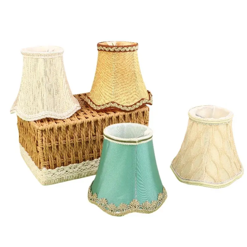 

2025 1Pc New Fabric Lampshade Shell Cover for Home Lighting Accessories Lampshade Simple Chandelier DIY Decoration