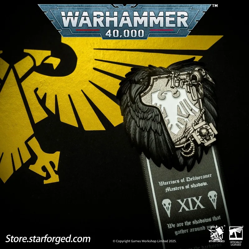 Starforged Warhammer 40K Peripheral New Raven Guard Brooch Decoration Dark Raven Warden Badge of Honor Christmas Gift