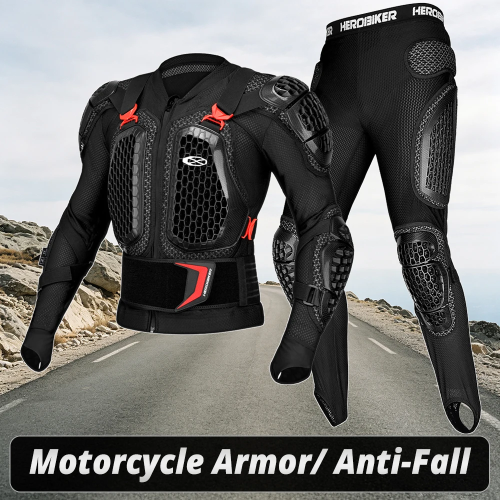 Men's Motorcycle Body Armor Anti-Fall Motorbike Armor Wear-Resistant Motocross Riding Pants Shorts Protective Equipment M-3XL