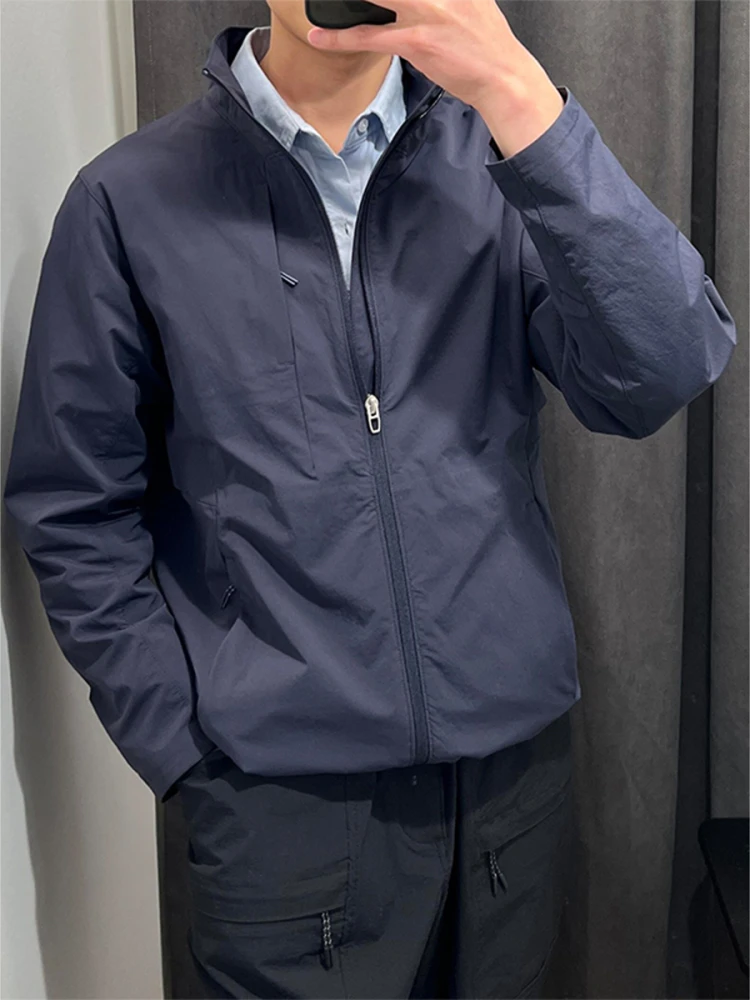 

Qui Dry Ice Sensation Jaet Men's Summer American Sle Lightweight Outdoor Sports Sun Protection irt Loose Fit Long Sle...