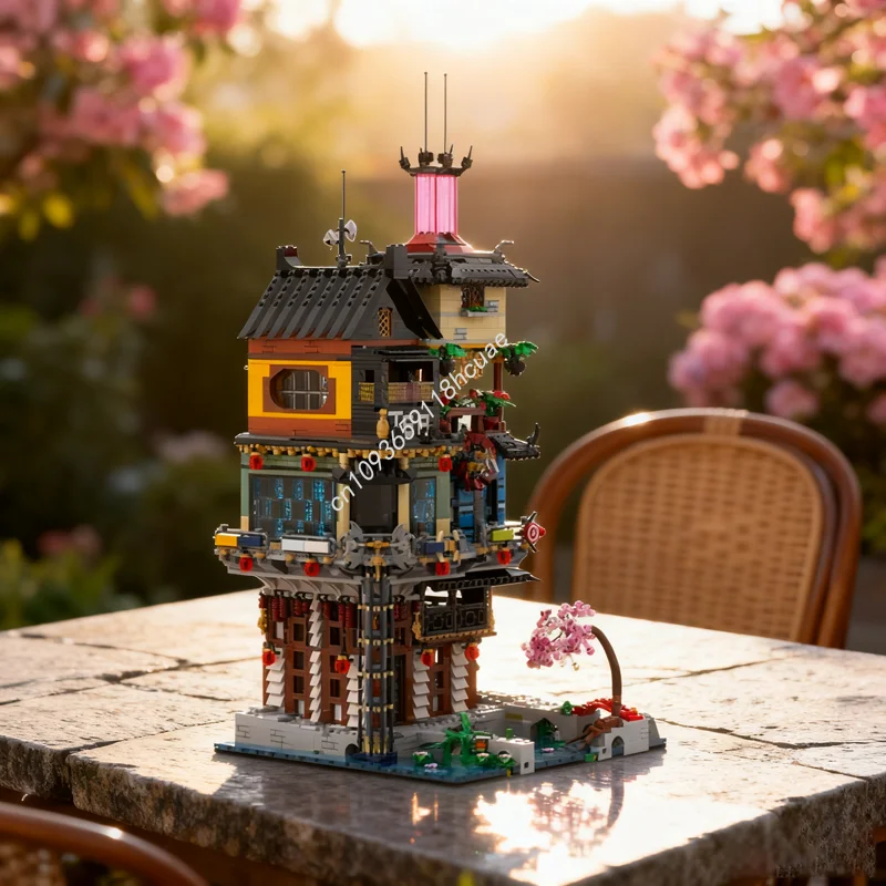 

3947 шт. MOC Ninjia City Expansion 1 модель строительных блоков Рождественский подарок строительная игрушка собрать творческая идея детский день рождения