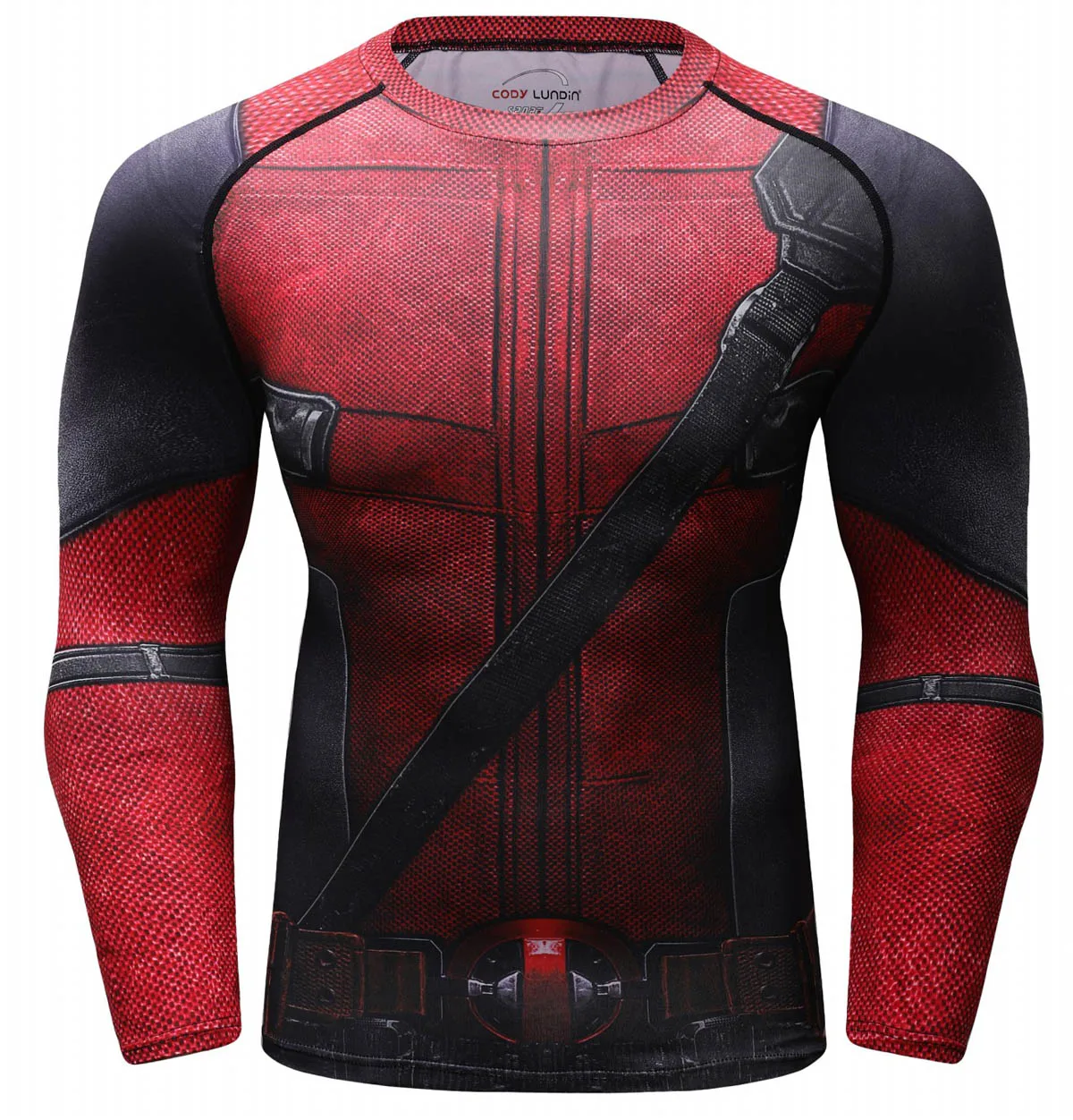 Men's Long Sleeve Shirt 3D Tech Printed Compression Sports T-Shirt Quick Dry Tight Sports Top Cool Dry Shirt Sporty Top Four Sea