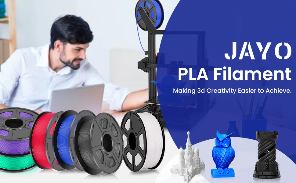 JAYO 5,5 kg 3D PETG/PLA/PLA PLUS Druckerfilament 1,75 mm 100 % blasenfrei, ungiftige 3D-Druckmaterialien für 3D-Drucker und 3D-Stift – Detail 10