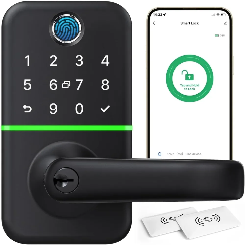 

Keypad Smart Door Lock with Handle Keyless Entry Doors Locks Digtal Door Lock with Keypad Code Waterproof for Front Door