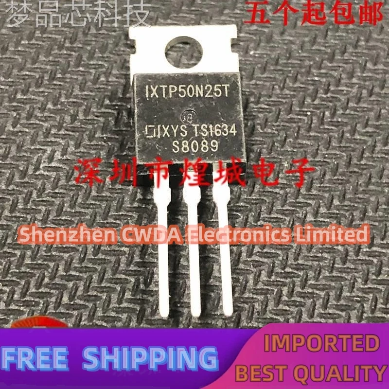 

10PCS-20PCS IXTP50N25T MOS TO-220 250V 50A In Stock Can Be Purchased