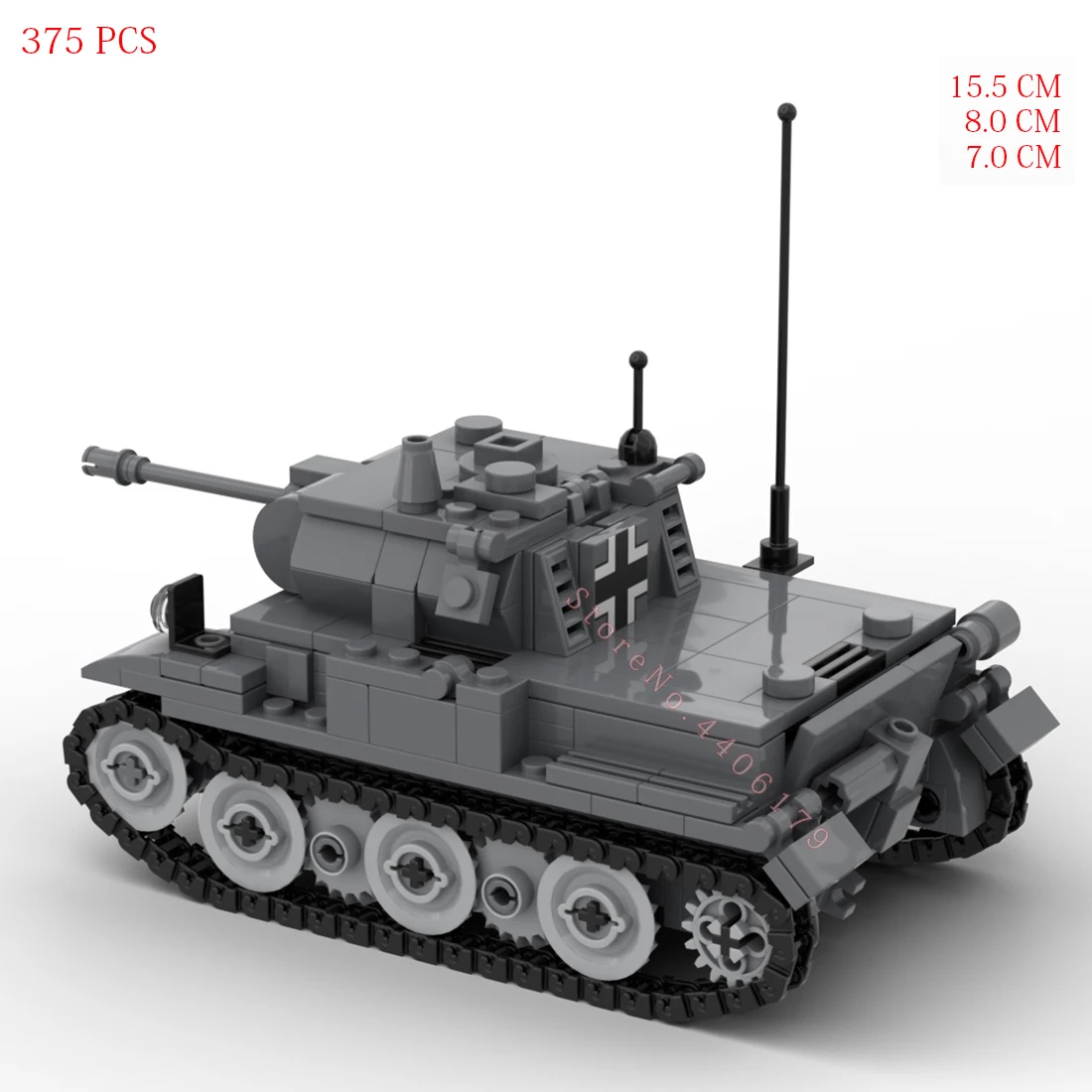 hot military WW2 German army SDKFZ 123 (VK 1303) tank Blitz war vehicle technical equipment Building Blocks weapons bricks toys