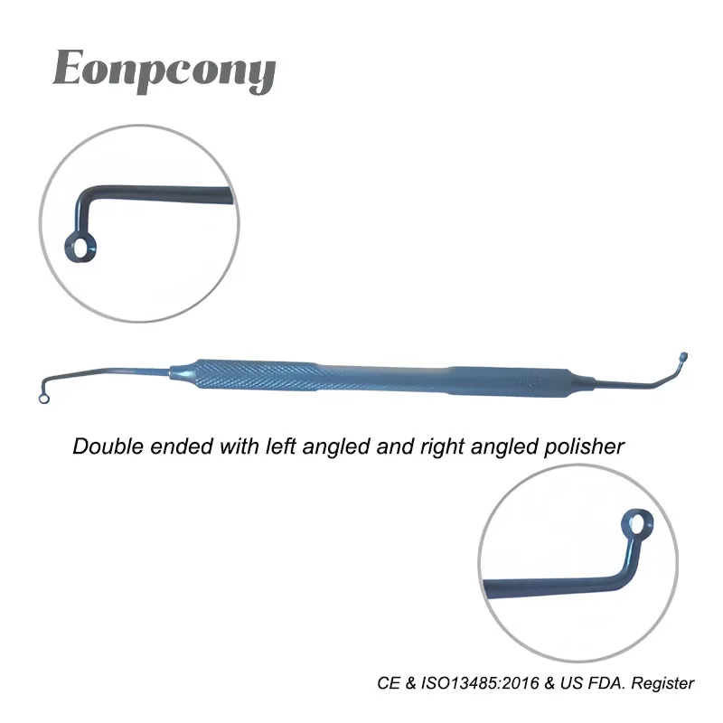 Whitman Shepherd Double-Ended Capsule Polisher Hook Ophthalmic Instrument