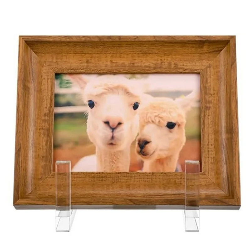 حامل لوحة مشهور للعرض، حامل مربع من الأكريليك الشفاف، حامل إطار صورة على سطح الطاولة، حامل للكتاب، #1