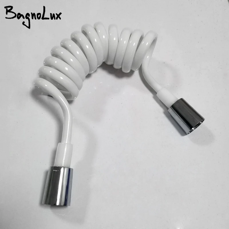 

High Quality Gloss White Style Spring Shower Hose Toilet Bidet Spray Connect Pipe PVC Telephone line Style 150cm/200cmm