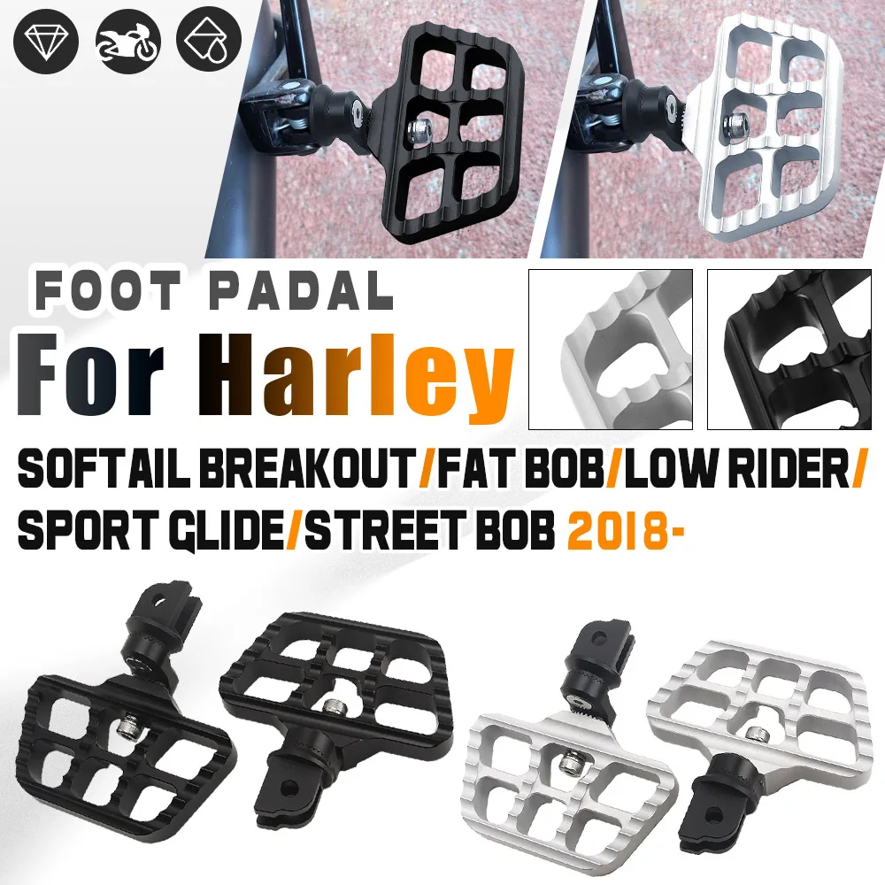 

Для HARLEY Softail Breakout 117 FXBR Low Rider S FXLRS Street Bob Регулируемая удлиненная опускающая подставка для ног Задние подножки мотоцикла