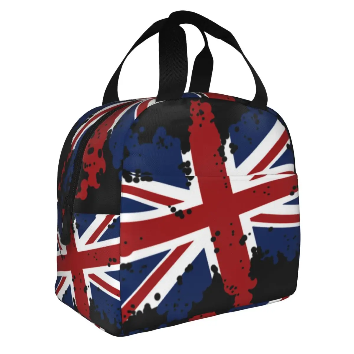 UK Flag United Kingdom Flag Great Britain Flag British Flag Insulated Lunch Bag for Women Resuable Thermal Cooler Lunch Box