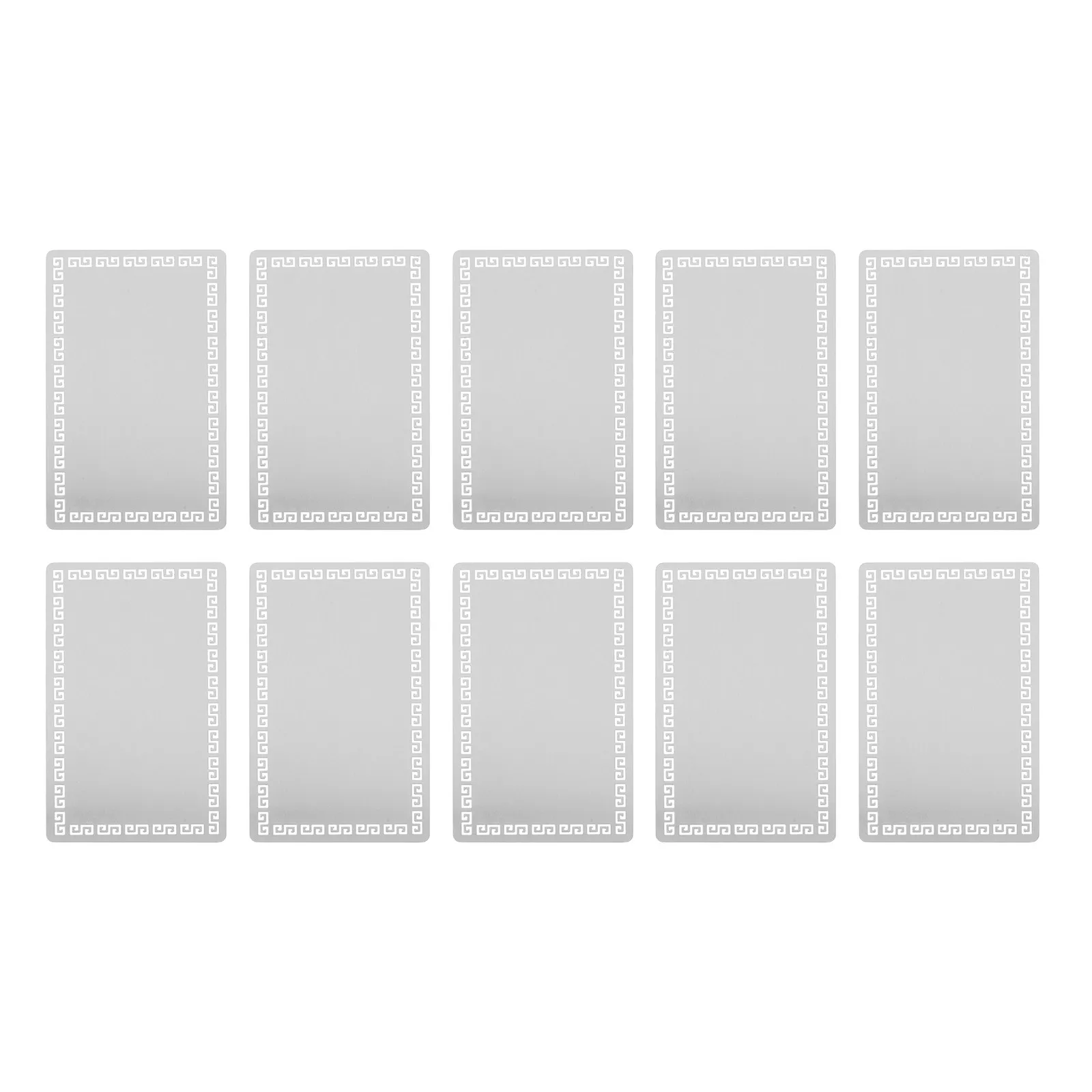 

10Pcs Blank Sublimation Cards Aluminum Alloy Smooth Finish Double Sided for Custom Business Cards Nameplates