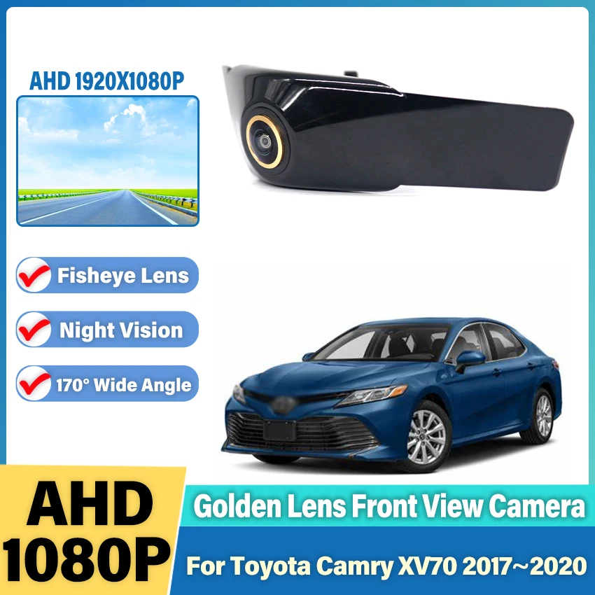 

Автомобильная парковочная камера ночного видения Golden HD CCD с логотипом для Toyota Camry XV70 2017 2018 2019 2020