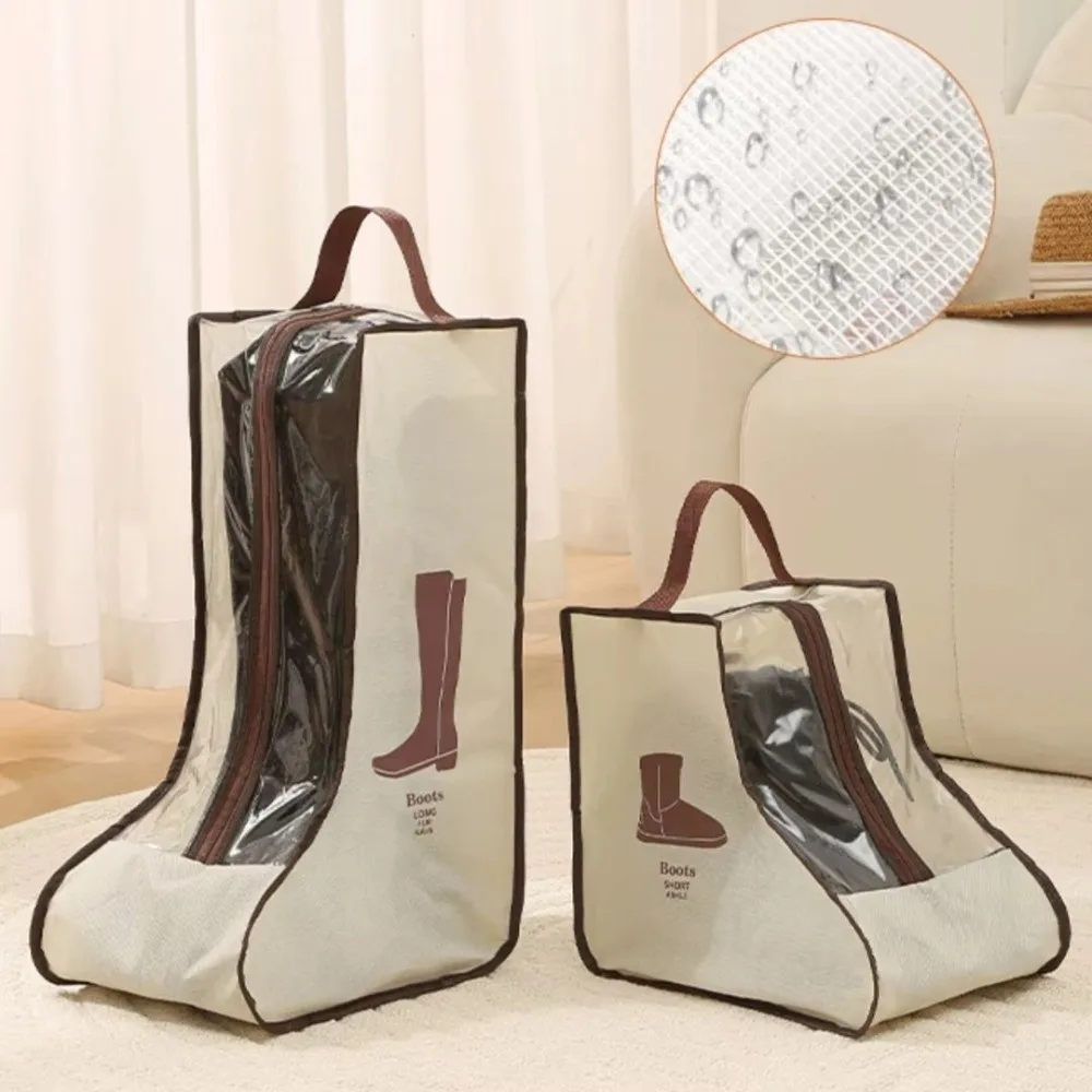 New Waterproof Boots Storage Bag Dustproof Moistureproof Tall Boots Storage Foldable Protector Bag Shoes Organizer