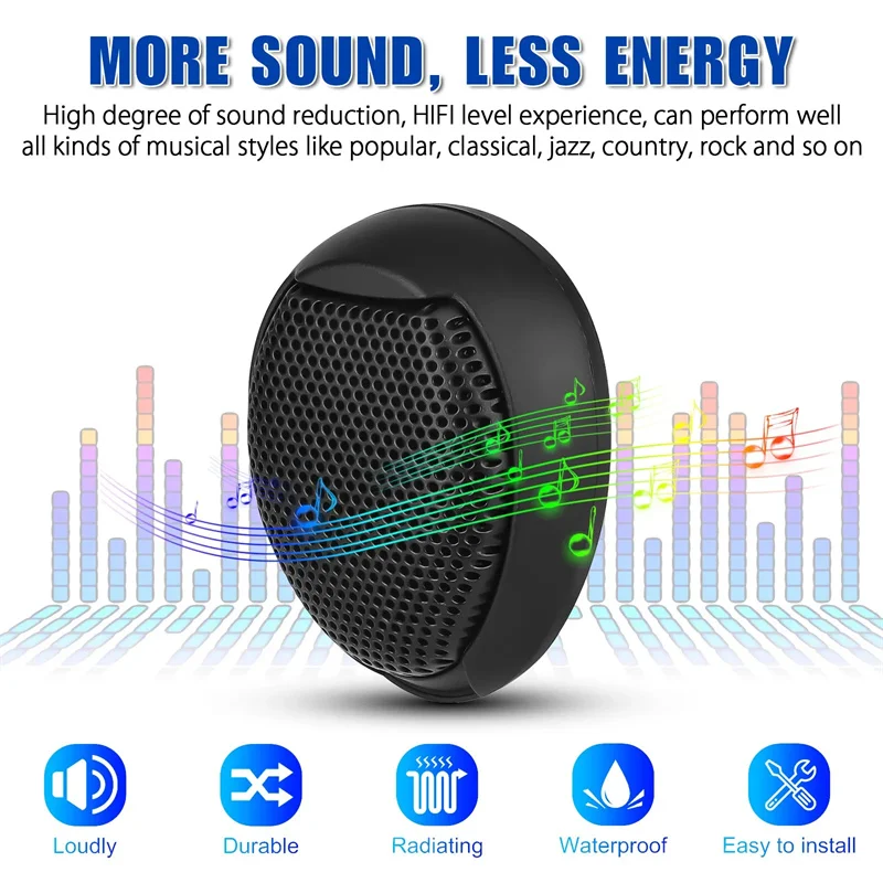 1 Pair Of 350w Universal Car Dome Tweeter Waterproof Super Power High Noise Reduction Hifi-level Audio High Frequency Speaker