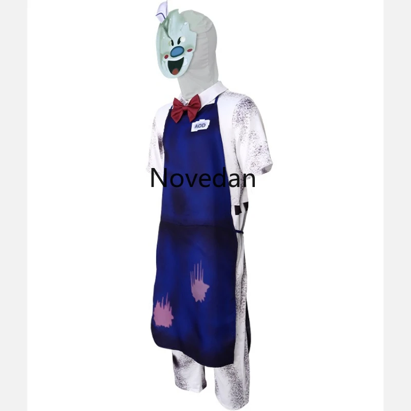 Rod Horror Game Ice Scream Cosplay Mask Suit Jumpsuit Apron Adult Child Kids Co… - Image 4