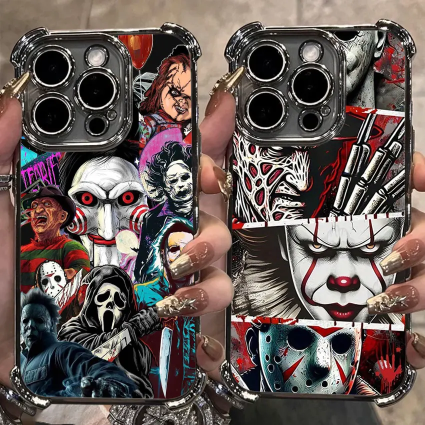 

Michaels Myers Halloween Case For Samsung Galaxy A56 A55 A54 A52 A53 5G A36 A34 A35 A33 50 A73 A26 A25 A16 A06 Clear Phone Cover