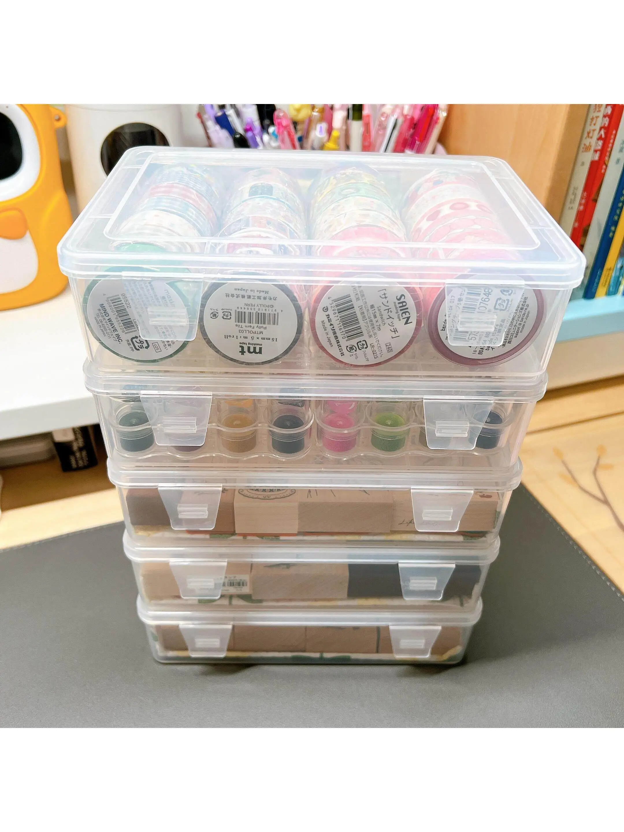 scatola-di-stoccaggio-in-plastica-trasparente-con-coperchio-organizzatore-per-timbri-in-legno-organizzatore-per-oggetti-vari-da-scrivania-per-lavori-di-carta