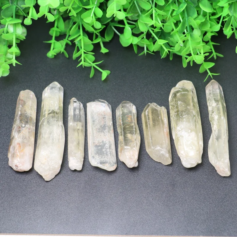 1pc/100g Smokey citrine Quartz Single Point-natural light yellow crystal Rough Mineral Specimen Stone for Home Decoration