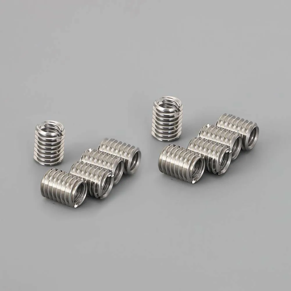 10pcs Threaded Reducer Convert M8 To M6 Threaded Holes Female Threaded Reducers Stainless Steel For Flat-blade Screwdriver