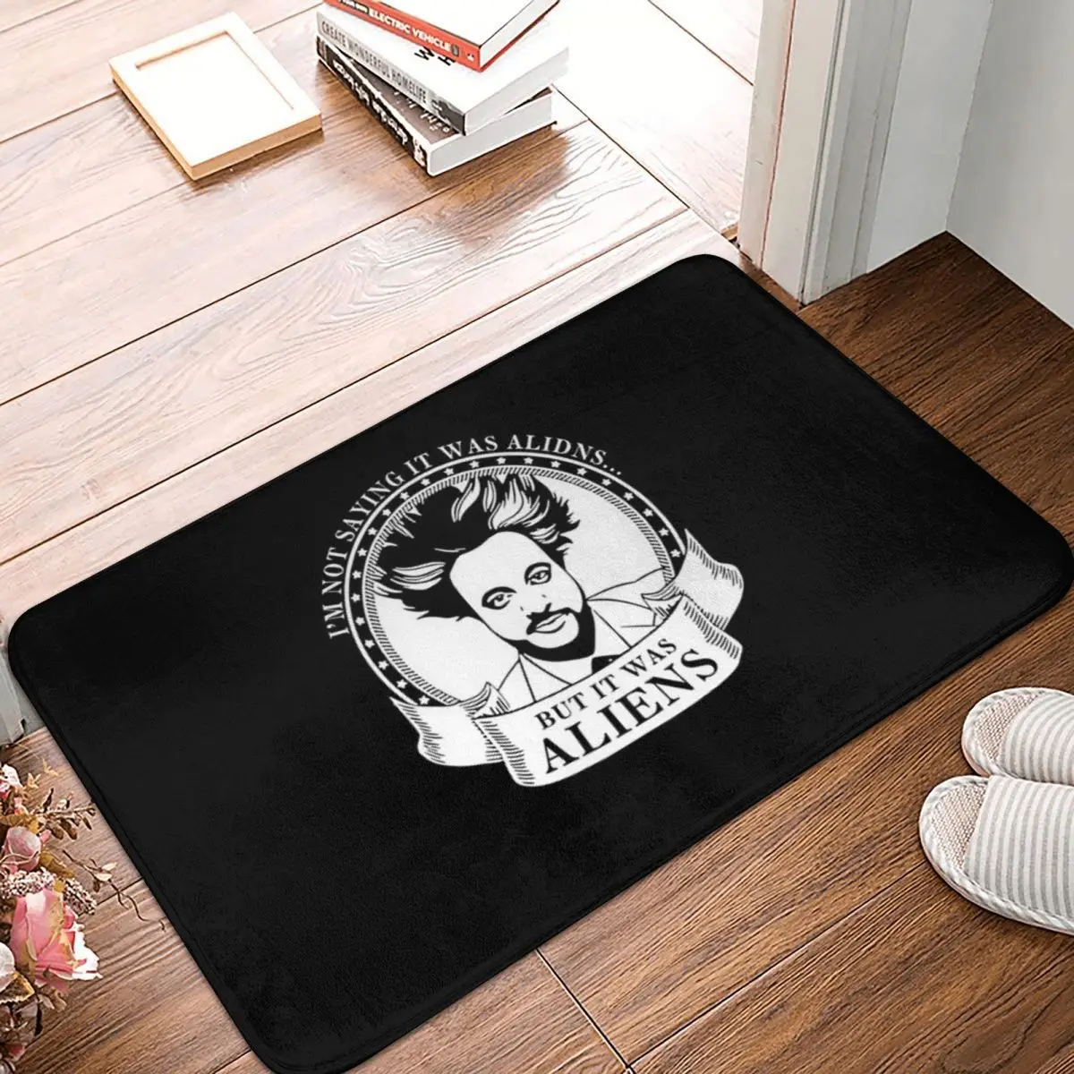 Коврик из полиэстера с изображением пришельцев Giorgio A Tsoukalos, 40x60 см Коврик из полиэстера с изображением пришельцев Giorgio A Tsoukalos, 40x60 см