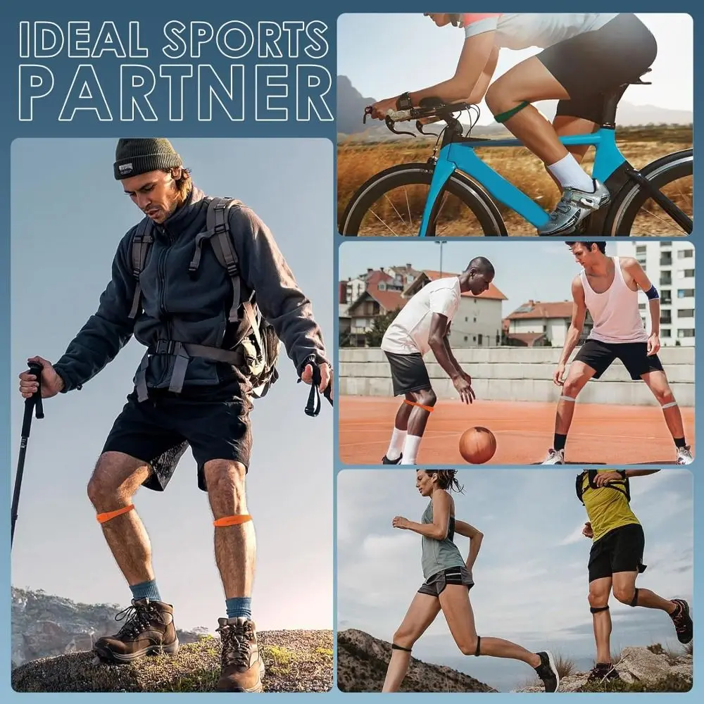 Silicone Patella Tendon Knee Straps Knee Support Knee Care Knee Sports Support Band Fixed Protection Highly Elastic
