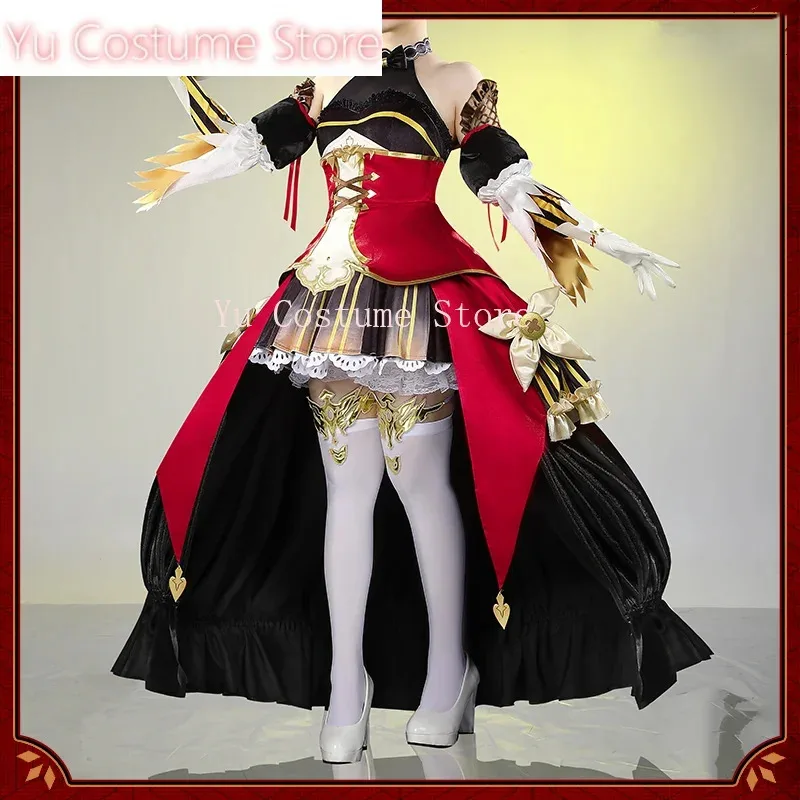 يو Umamusume: أزياء ديربي جينتيلدونا الجميلة التأثيرية كوس لعبة أنيمي زي حفلة الهالوين ملابس لعب الأدوار Dress5;c,8'z,6.k;