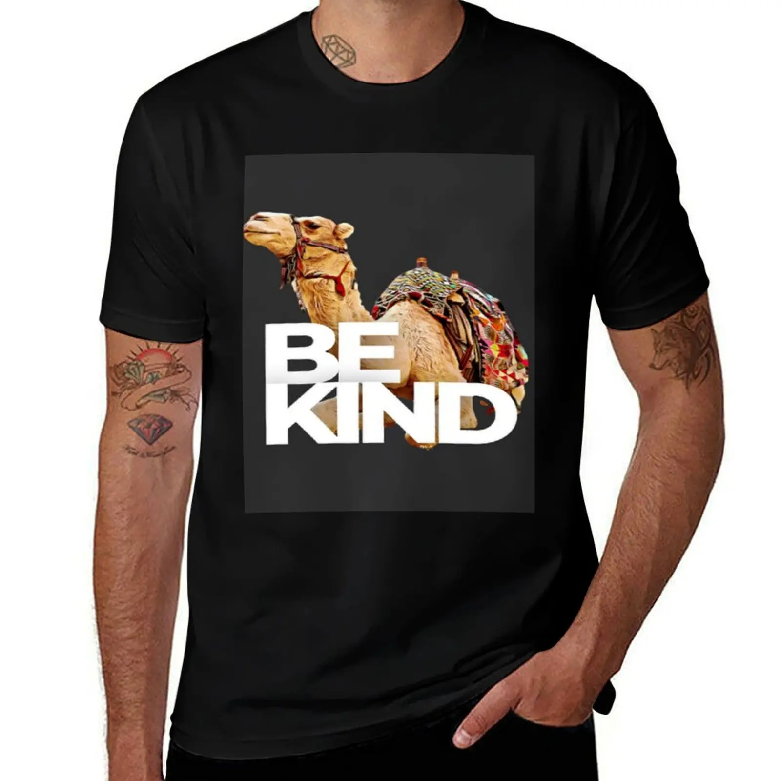 Cute Camel Search For Kindness T-Shirt Lightweight Sport Basic T-Shirt