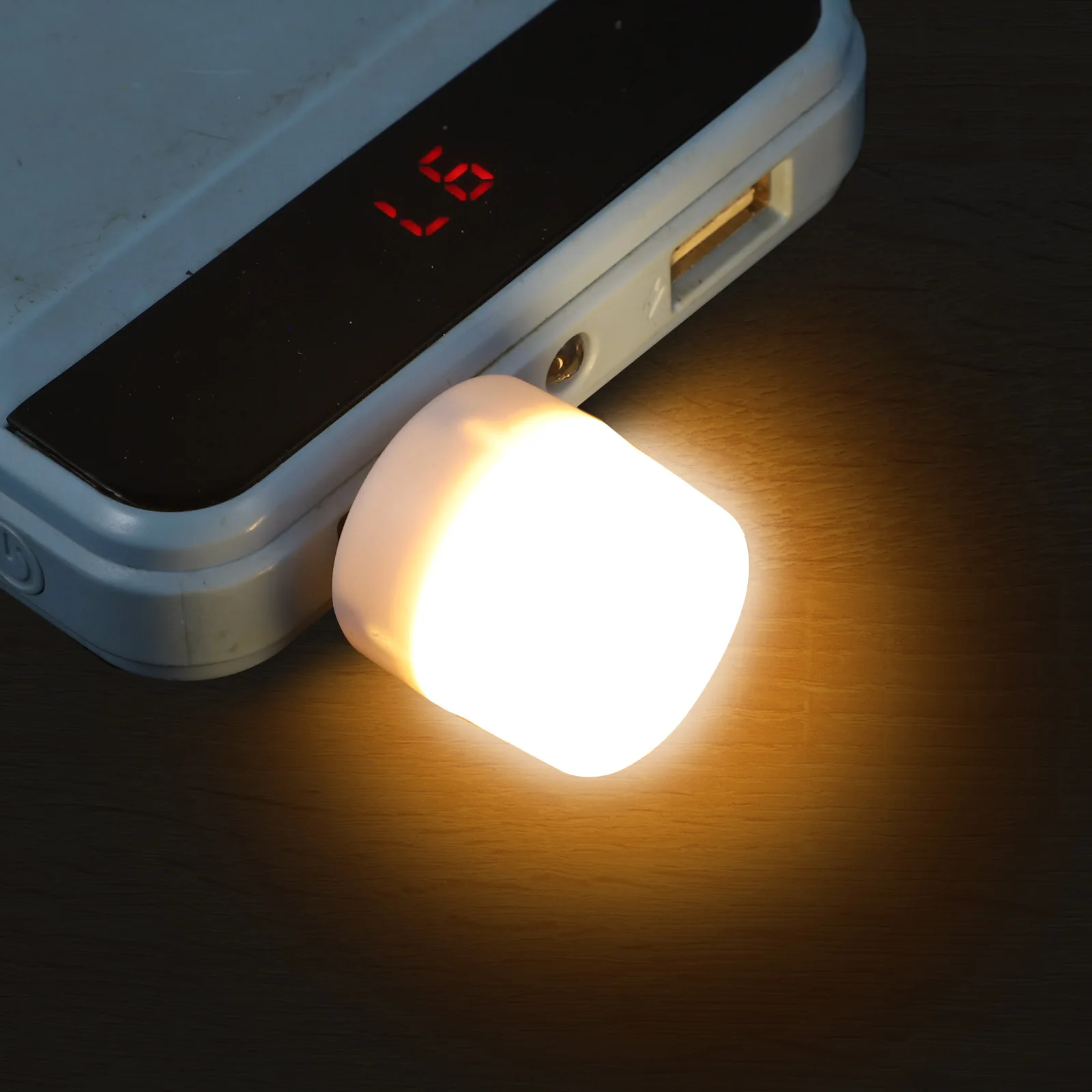 

10pcs Usb Powered Led Night Portable Mini Lamp For Car Laptop Illumination Ambient Light Frosted Shade Durable Plastic Lighting