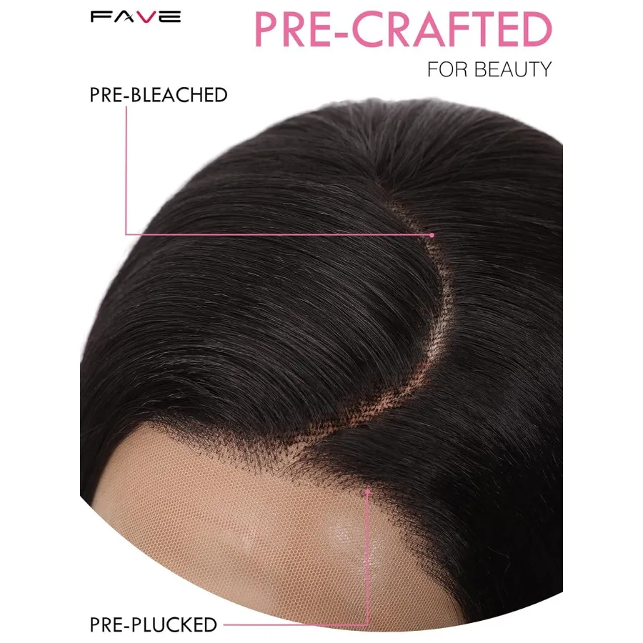 13x4 Темно-коричневый парик спереди, длина 30 дюймов, прямой синтетический парик спереди, предварительно выщипанный для ежедневного использования, для начинающих, Natu