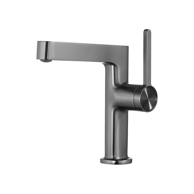 Gray Bathroom Basin Faucet Brushed Gold Bathroom Faucet hot and cold Crane Brass Sink mixer White Chrome Tap New Arrival