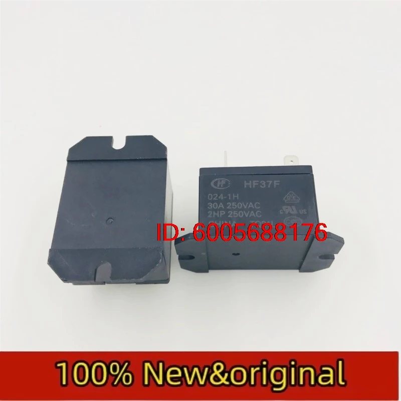 10PCS HF37F-24-1H Hongfa Relay 24VDC, set of normally open 4-pin 30A250VAC HF37F/024-1H Original & Brand New
