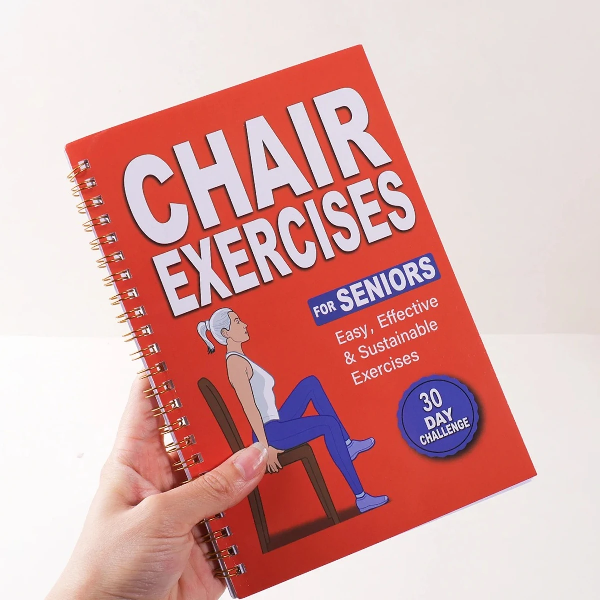 28-30 Day Chair Yoga Guide Weight Loss Muscle Strength Flexibility Beginner Seated Workout Book for Seniors & Adults