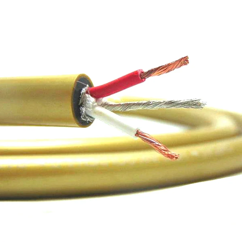 Kabel Cardas GOLDEN 5-C rdzeń z czystej miedzi + posrebrzana tarcza luzem kabel sygnałowy RCA HiFi Audio XLR zbalansowany kabel